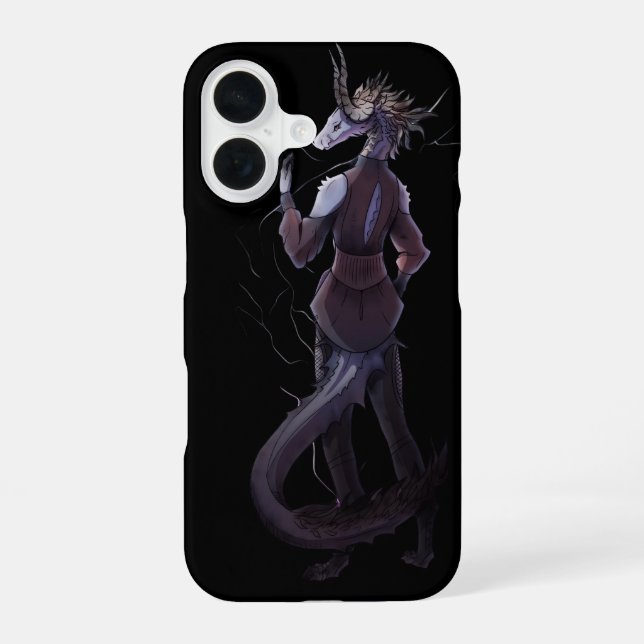 Lightning Dragon iPhone 16 Case (Back)