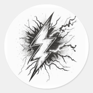 Lightning Energy Coloring Sticker