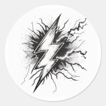 Lightning Energy Colouring Sticker