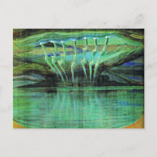 Lightning, famous painting by Mikalojus Ciurlionis Postcard