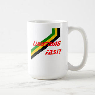 Lightning Fast Jamaica Stripes Coffee Mug