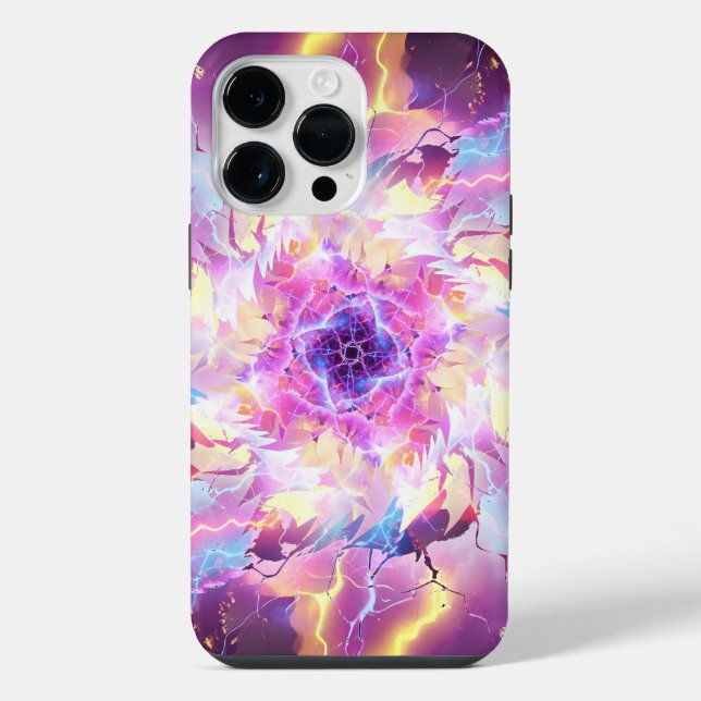 Lightning Fire Ball Blast iPhone Case (Back)