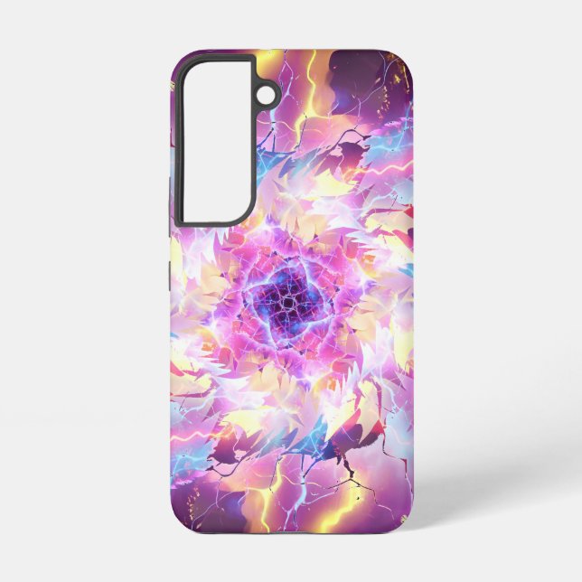 Lightning Fire Ball Blast Samsung Galaxy S22 Case (Back)