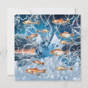 Lightning Fish Holiday Card