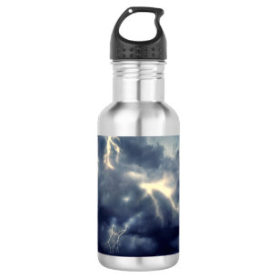 Lightning Flashes During Thunderstorm 532 Ml Water Bottle