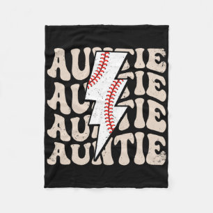 Lightning Groovy Proud Aunt Sell Auntie Family Mat Fleece Blanket