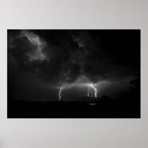 LIGHTNING ILLUSTRATION POSTER