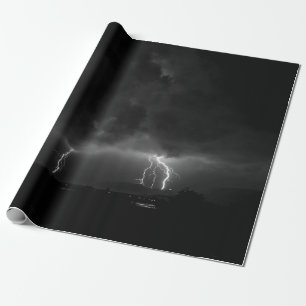 LIGHTNING ILLUSTRATION WRAPPING PAPER