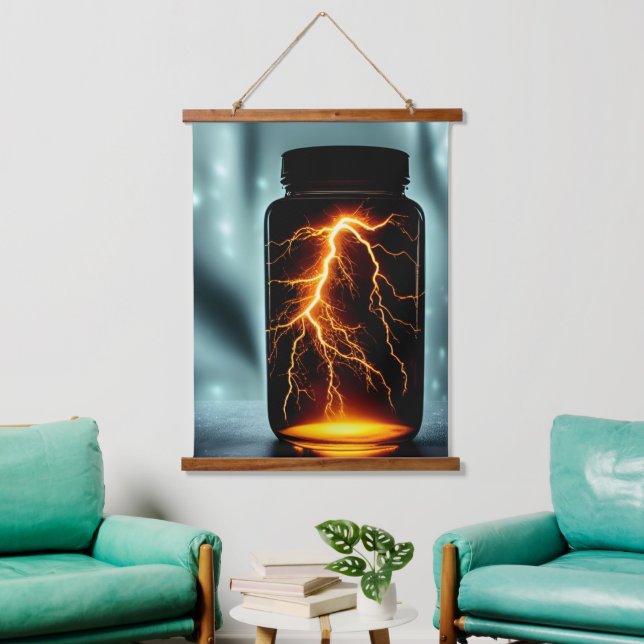 Lightning In A Bottle Digital Art  Hanging Tapestry (Living Room)