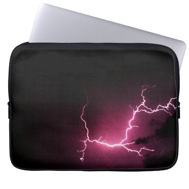 Lightning in the Dark Laptop Sleeve (Front)