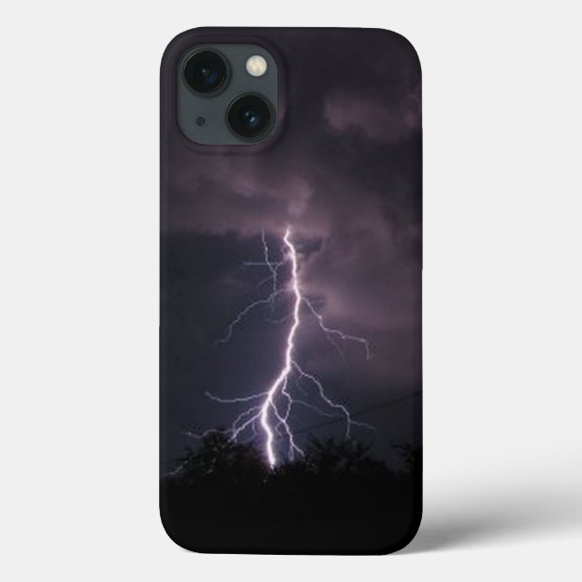 Lightning in the Night Sky iPad Case (Back)