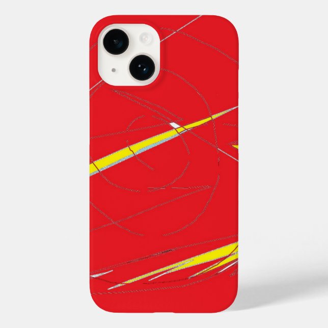 Lightning in the Red Case-Mate iPhone Case (Back)