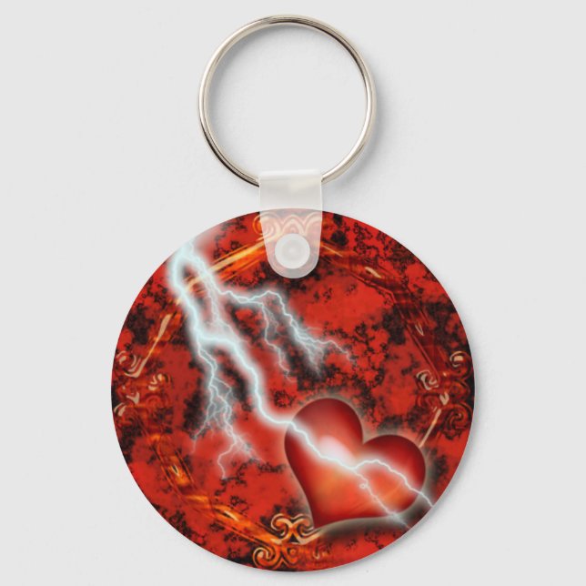 Lightning Love Key Ring (Front)