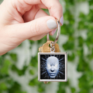 Lightning mask key ring