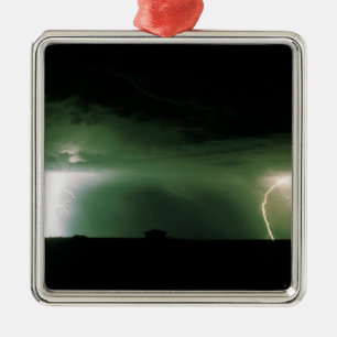 Lightning. Metal Tree Decoration