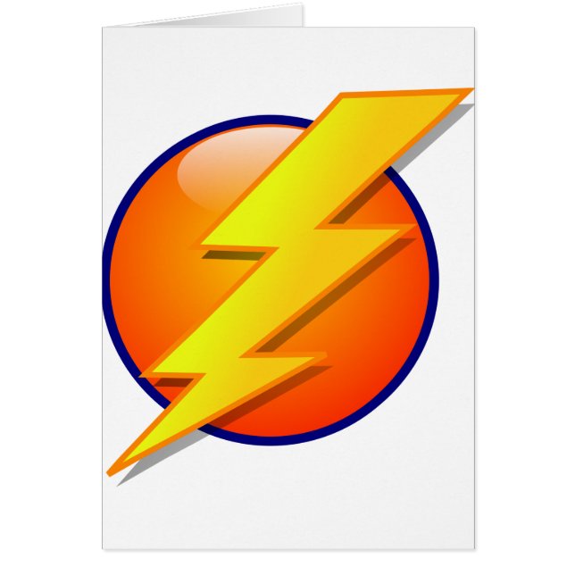 lightning orb energy icon vector (Front)