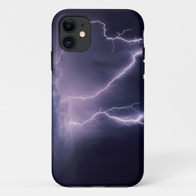 Lightning over Salt Lake Valley, Utah. Case-Mate iPhone Case (Back)