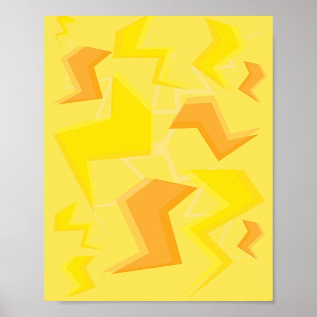 Lightning Pattern Poster (Front)