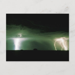 Lightning. Postcard