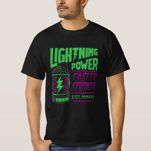 Lightning Power, Street Wear T-shirt (Front)