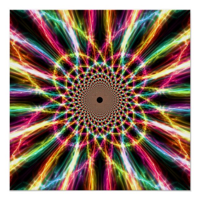 Lightning Rainbow Perfect Poster (Front)