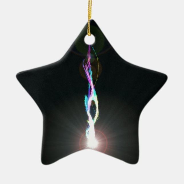 Lightning Rod Ceramic Tree Decoration (Front)