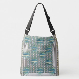 Lightning Sea Teal Blue Crossbody Bag