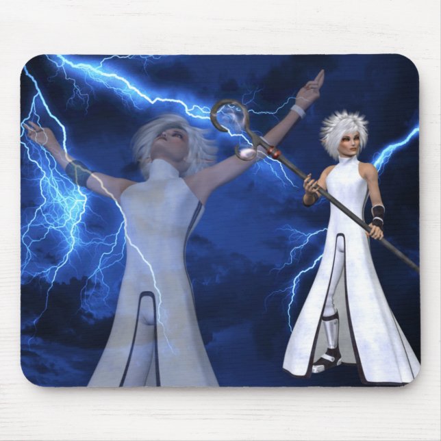 Lightning Storm - Fantasy/Anime Mousepad (Front)