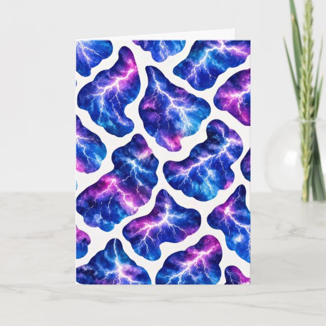 Lightning Storm Galaxy Pattern Card (Front)