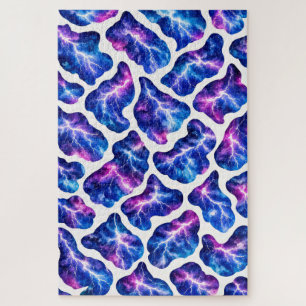Lightning Storm Galaxy Pattern Jigsaw Puzzle