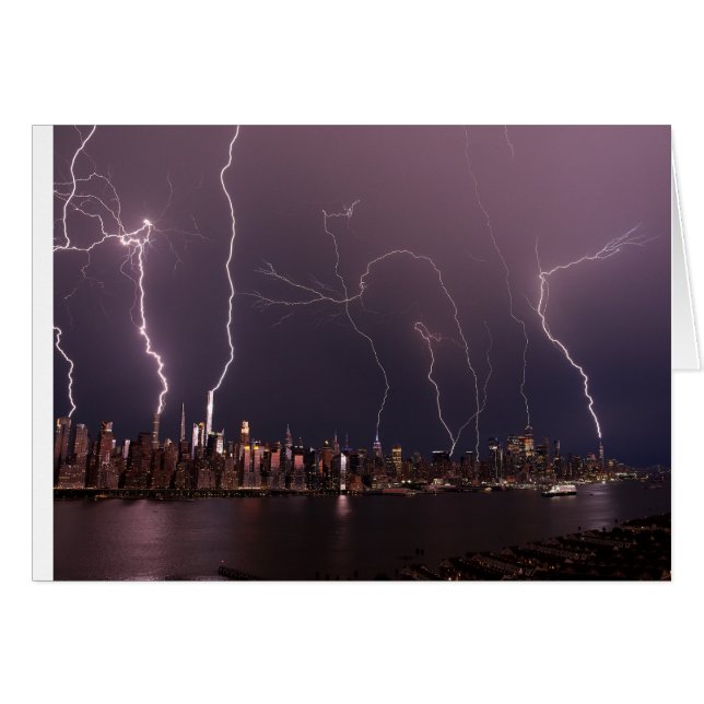Lightning storm over Manhattan, NYC (Front Horizontal)