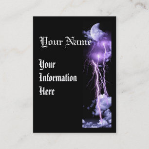 Lightning storm vertical business prolfile card