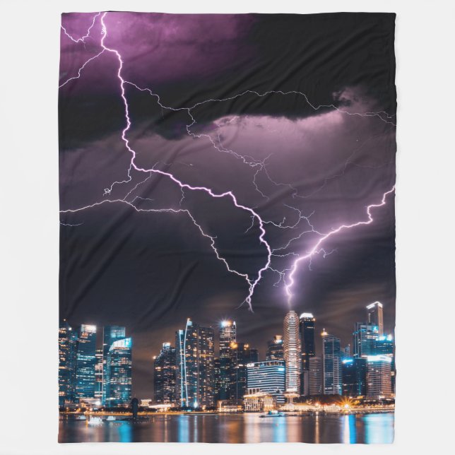 LIGHTNING STRIKE FLEECE BLANKET (Front)