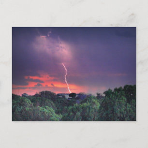 Lightning Strike Postcard