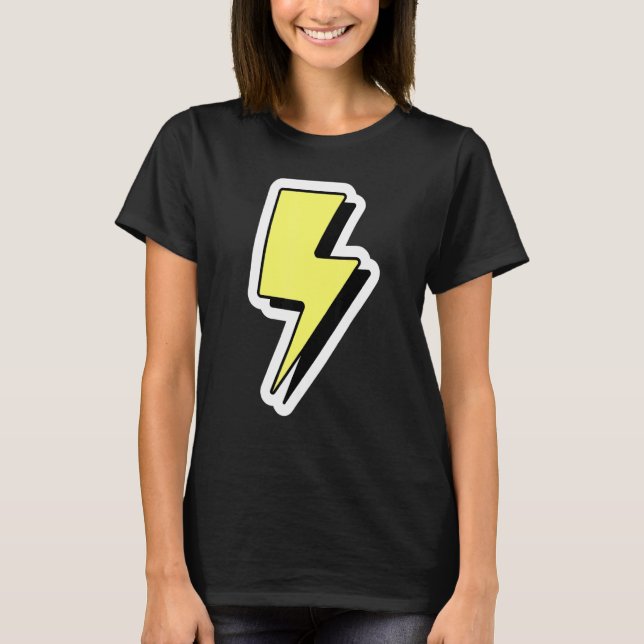 Lightning Strike   Thunder Storm     Lightning Bol T-Shirt (Front)