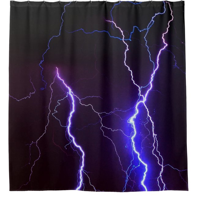Lightning strikes shower curtain (Front)