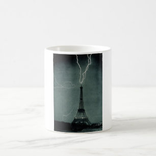 Lightning Striking the Eiffel Tower Coffee Mug