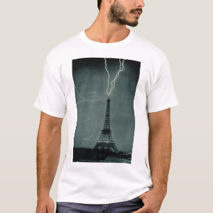 Lightning Striking the Eiffel Tower T-Shirt