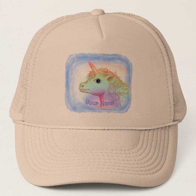 Lightning Unicorn  Trucker Hat (Front)