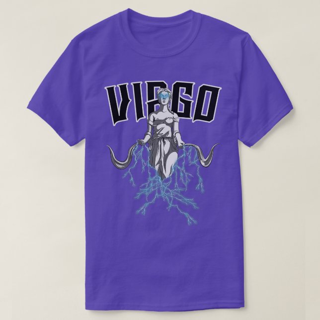 Lightning Virgo blue T-Shirt (Design Front)
