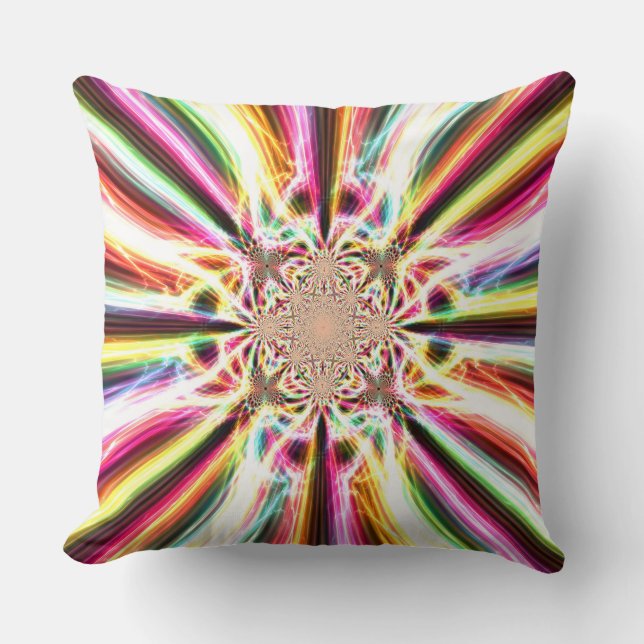 Lightning Warp Pillow (Front)