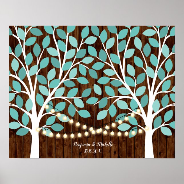 Lights - 100 Signature Guest Book Alternative (Front)