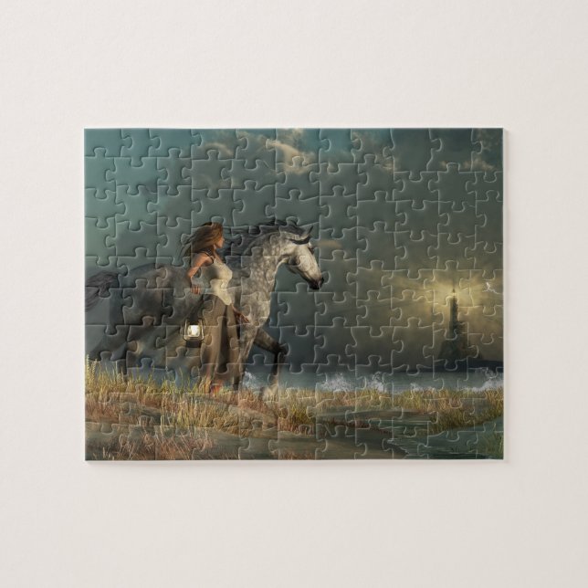 Lights Against the Storm Jigsaw Puzzle (Horizontal)