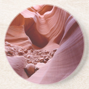 Lights and rocks in the canyon coaster