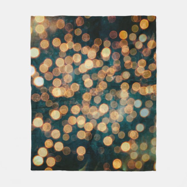 lights backgroundabstract, background, black, blur fleece blanket (Front)