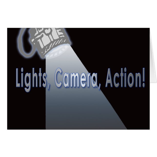 Lights Camera Action! (Front Horizontal)