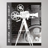 Lights, Camera, Action 16x20 Poster