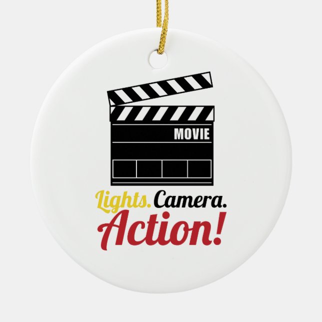 Lights.Camera.Action! Ceramic Tree Decoration (Front)
