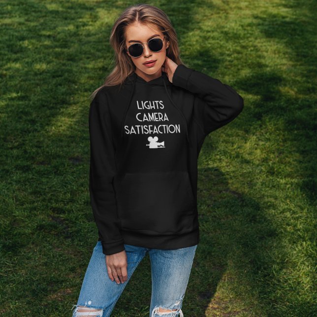 Lights Camera Satisfaction - Classic Filmmaking Hoodie (Creator Uploaded)
