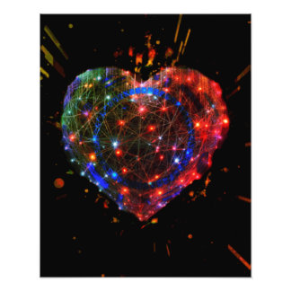 Lights Heart Photo Print